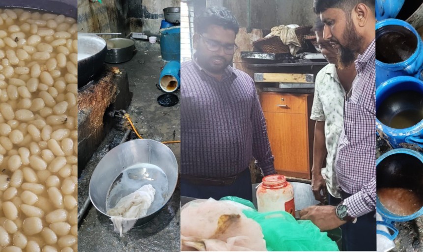 কুমিল্লায় খাবারে নিষিদ্ধ হাইড্রোজ ও রঙ ব্যবহার : ভোক্তা অধিকারের অভিযানে হাতেনাতে ধরা